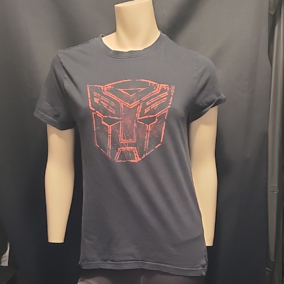 Hasbro Tops - 💣2010 Black TRANSFORMER T-Shirt with Red Graphic